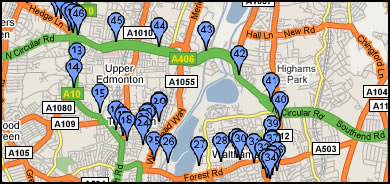 Vehicle Tracker example position